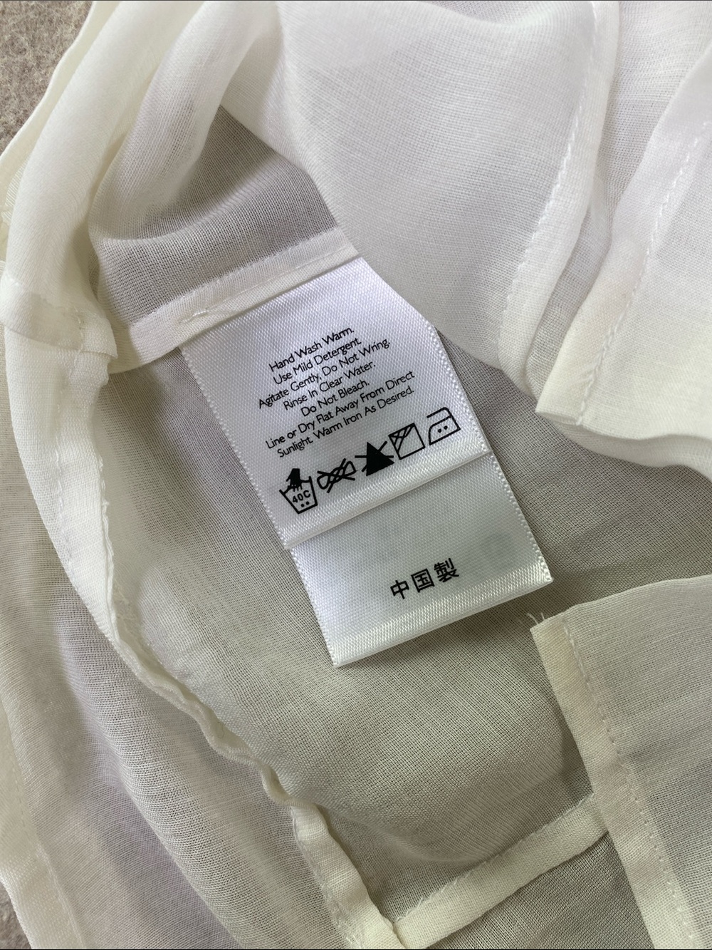 NWT Eddie Bauer Silk Lace-Trim Blouse with Embroidered Collar - Picture 4 of 10